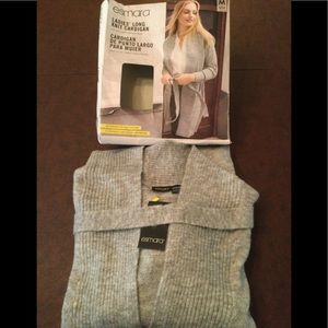 New Ladies Cardigan Belted Sweater long size M